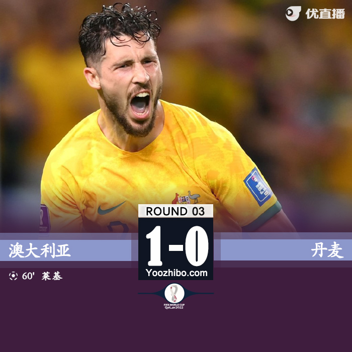 11月30日 世界杯第3輪 澳大利亞vs丹麥 全場錄像及集錦