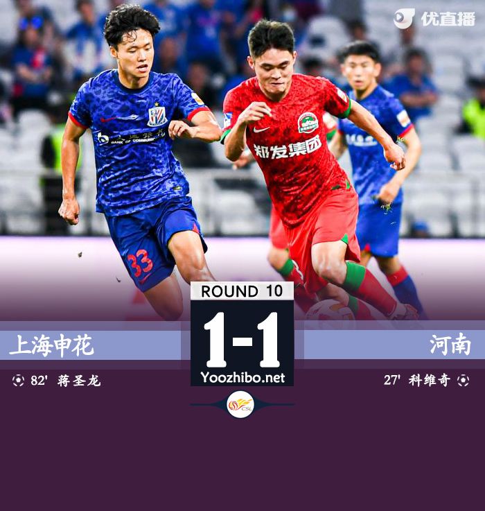 上海申花隊vs河南嵩山龍門隊