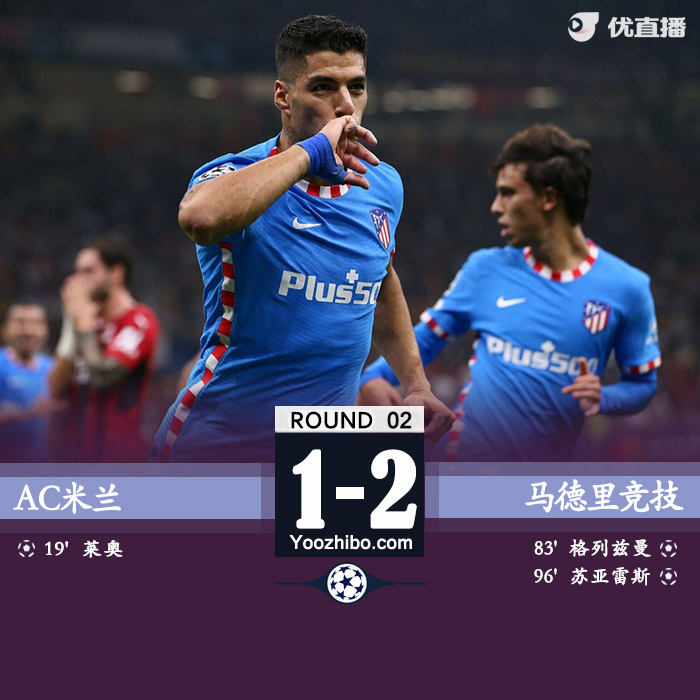 09月29日 歐冠第2輪 AC米蘭vs馬德里競技 全場錄像及集錦