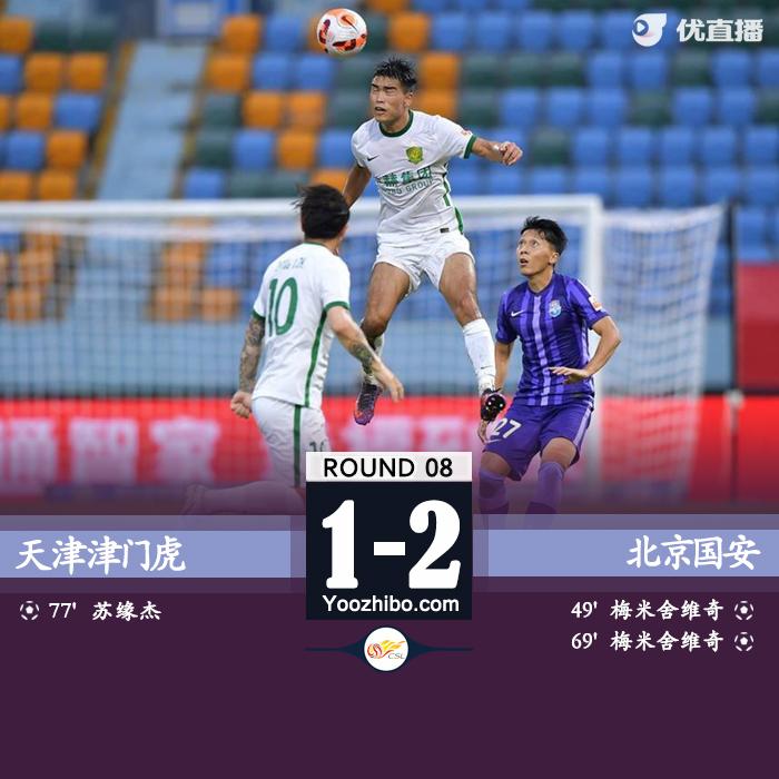 國安1-0戰勝津門虎