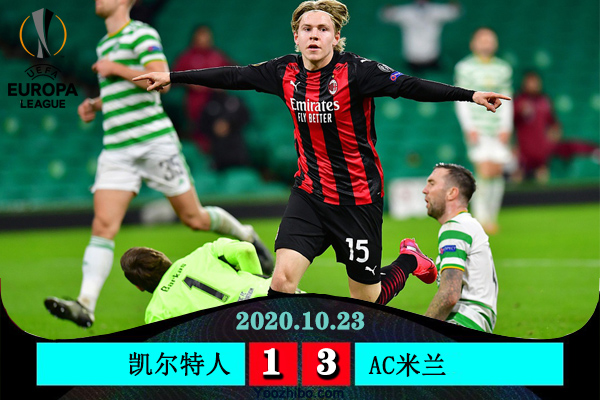 AC米蘭3-1客勝凱爾特人