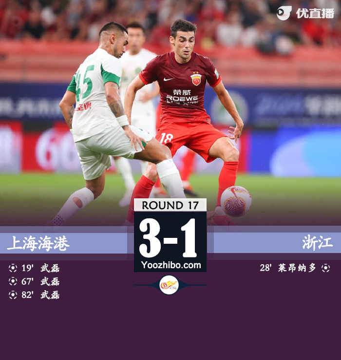 上海海港隊vs浙江隊