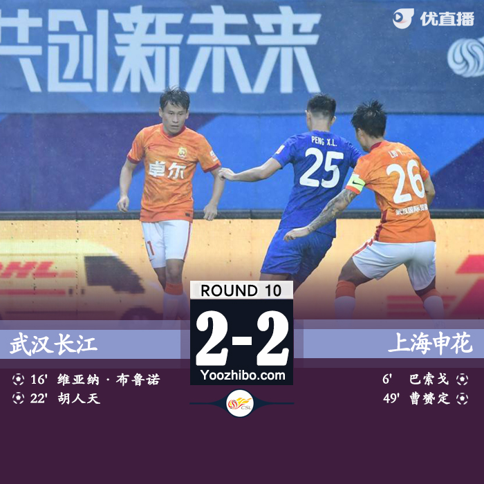 武漢長江2-2上海申花