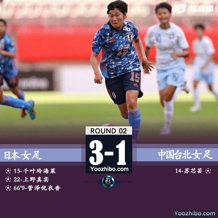 ，日本女足在一球落后的情況下4-1逆轉對手