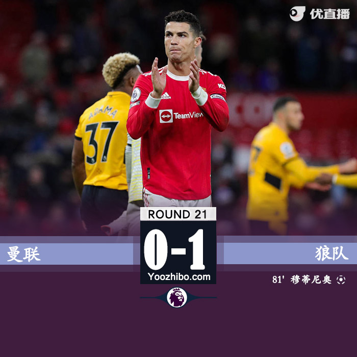曼聯0-1不敵狼