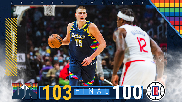 掘金103-110險勝快船 約基奇26+21+8 布萊德索18+10