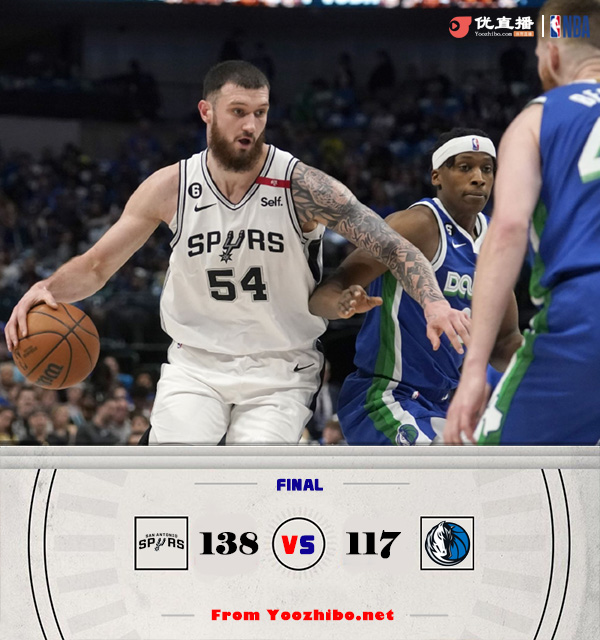 馬刺138-117大勝獨行俠完成收官