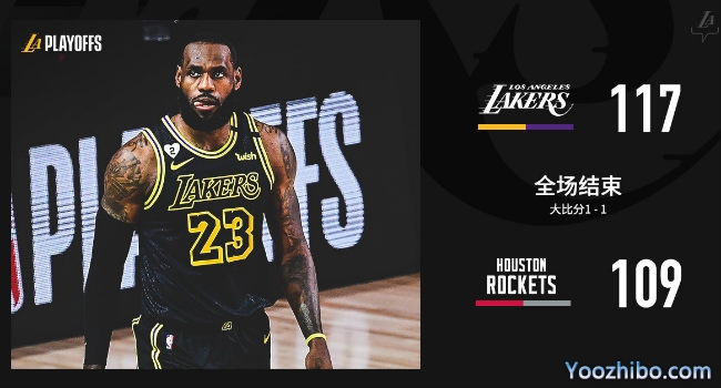 <a href=/lanqiubs/lakers/ target=_blank class=infotextkey>湖人</a>勝<a href=/lanqiubs/rockets/ target=_blank class=infotextkey>火箭</a>大比分1-1扳平！
