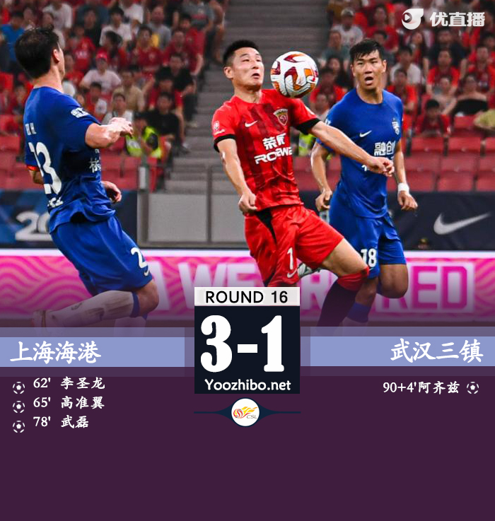 上海海港隊vs武漢三鎮隊
