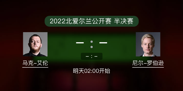馬克-艾倫vs尼爾-羅伯遜賽事前瞻和交手記錄