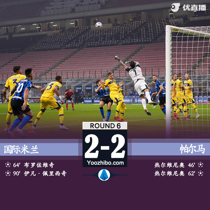 <a href=/zuqiubs/intermilan/ target=_blank class=infotextkey>國際米蘭</a>2-2帕爾馬