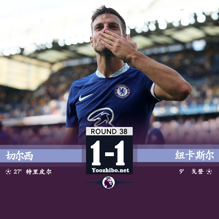 切爾西1-1紐卡 紐卡第四踢歐冠藍軍第12