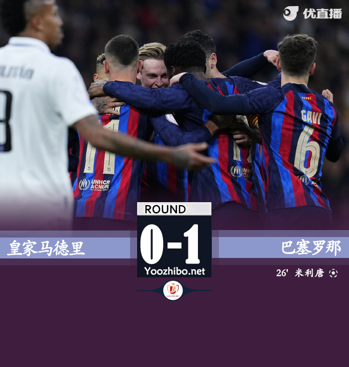 巴薩1-0擊敗皇馬