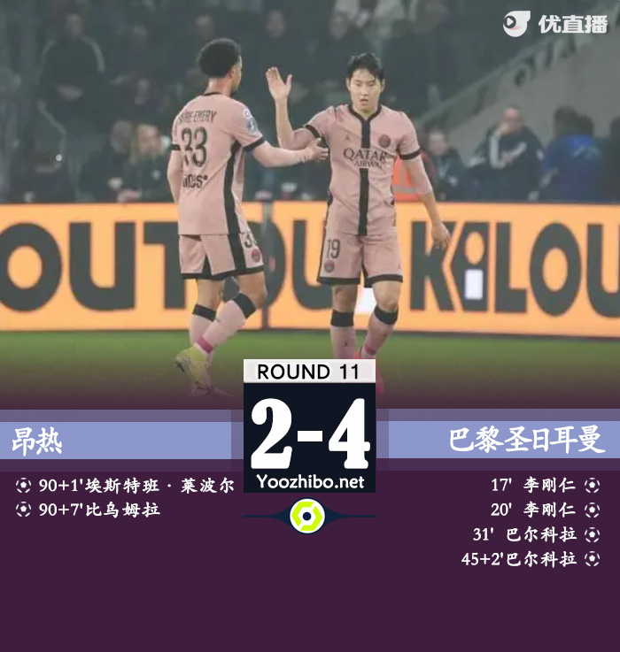 昂熱vs巴黎圣日耳曼