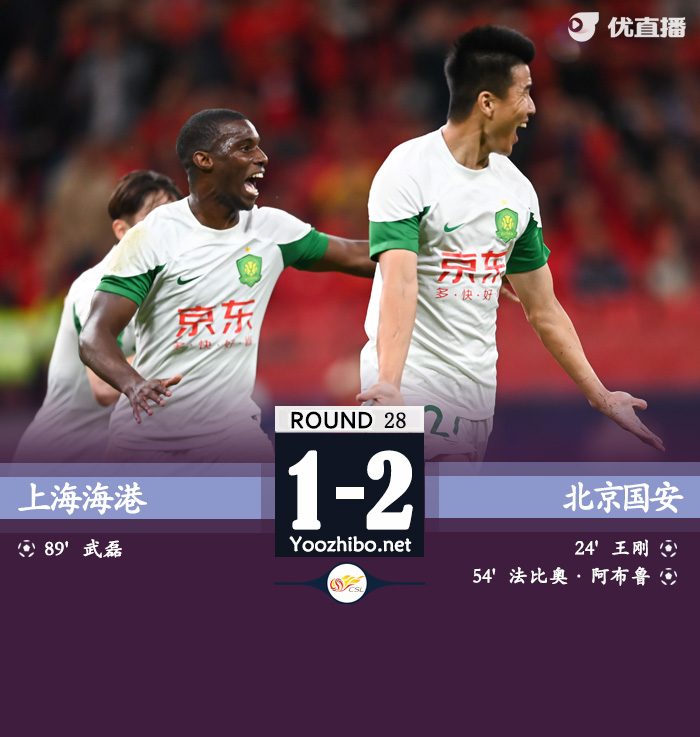上海海港隊vs北京國安隊