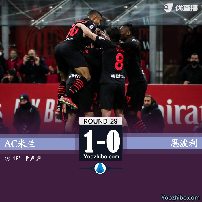 AC米蘭主場1-0小勝恩波利