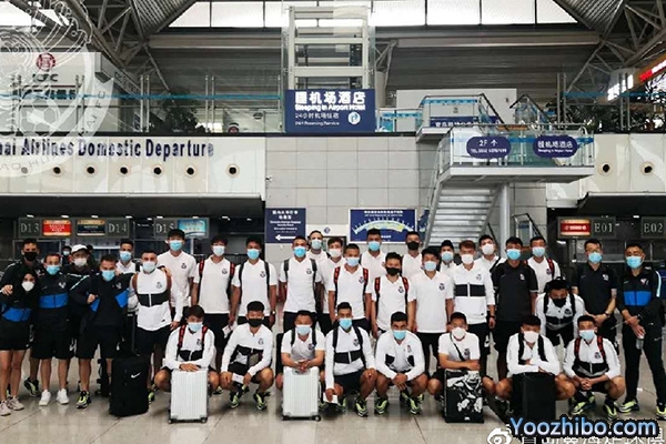 青島黃海隊抵達蘇州賽區