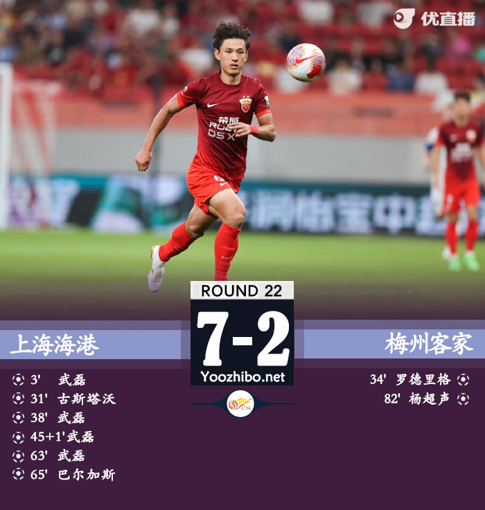 上海海港隊vs梅州客家隊