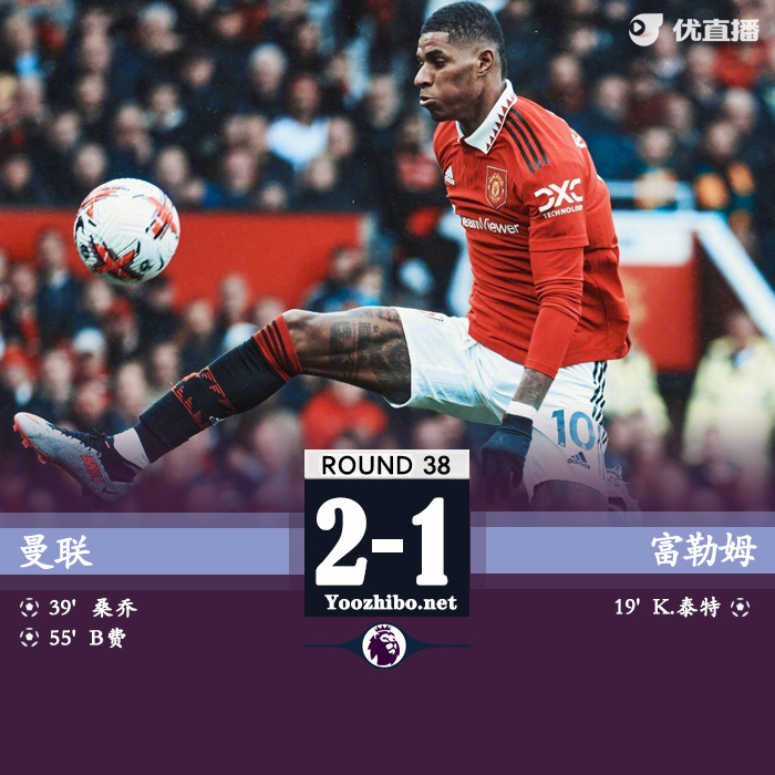 曼聯2-1富勒姆 德赫亞撲點桑喬建功B費制勝