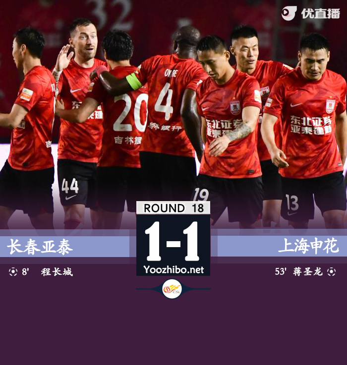 長春亞泰隊vs上海申花隊