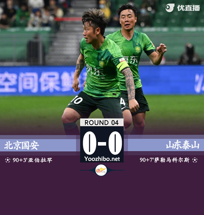 國安0-0泰山