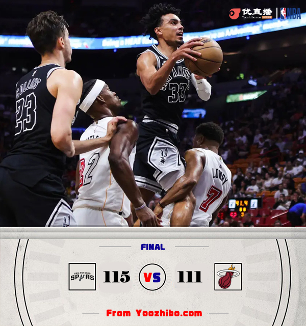 馬刺115-111險勝熱火