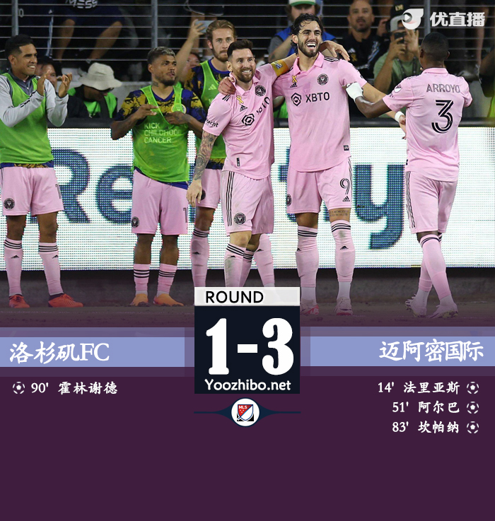 邁阿密國際3-1洛杉磯FC