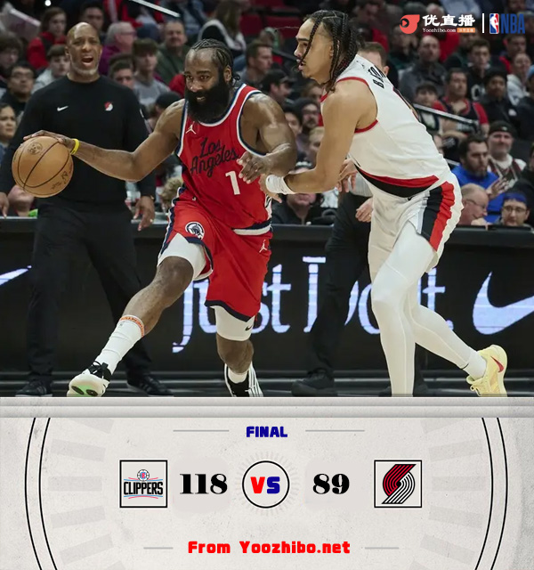 01月17日 NBA常規賽 快船vs開拓者 全場錄像及集錦