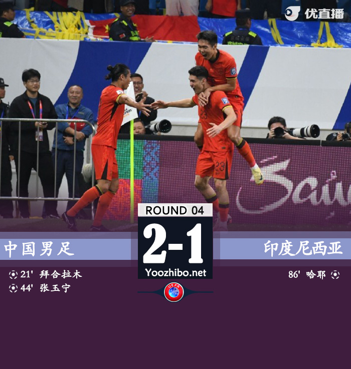 中國男足vs印度尼西亞