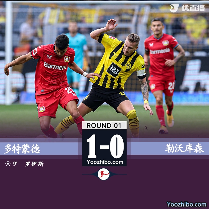 多特蒙德1-0勒沃庫森