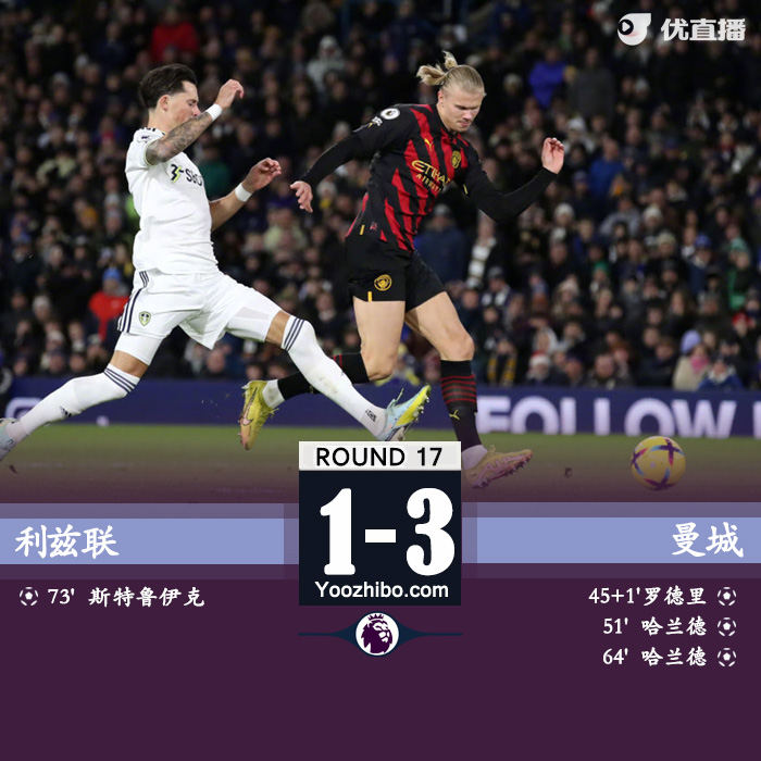 最終曼城3-1利茲聯