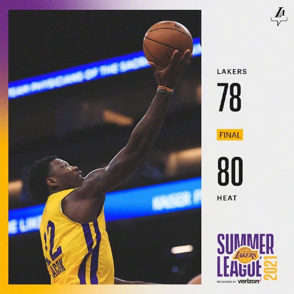 08月04日 NBA夏季聯賽 湖人vs熱火 全場錄像及集錦