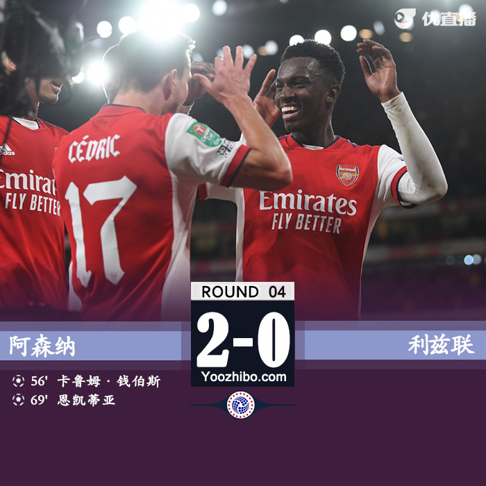 10月27日 英聯杯第4輪 阿森納vs利茲聯 全場錄像及集錦