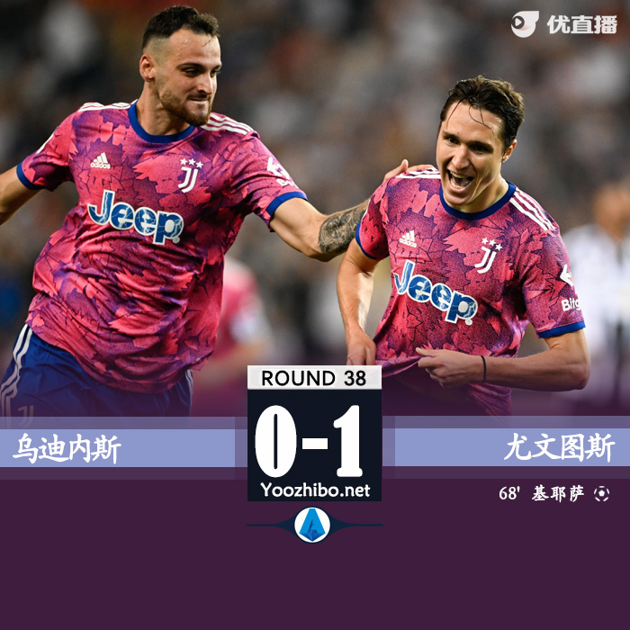 尤文1-0烏迪內斯 小基耶薩破門博努奇中柱
