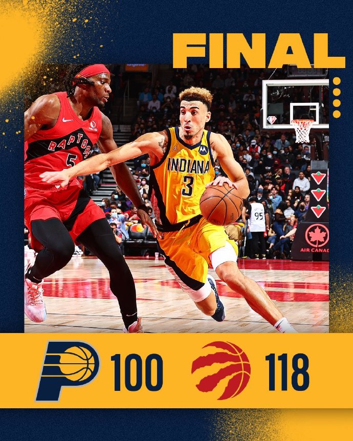 10月28日 NBA常規賽 步行者vs猛龍 全場錄像及集錦